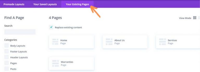 Creating a New Page from Divi Templates - Compulse Website Training Library